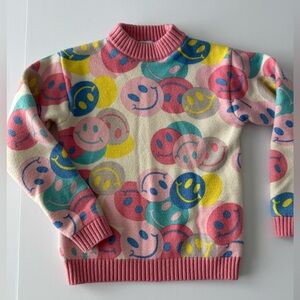Lola + The Boys Heavy Smiley Sweater Size 9/10